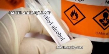 Saf Etil Alkol İçilir mi?