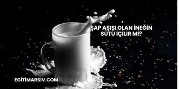 Şap Aşısı Olan İneğin Sütü İçilir mi?