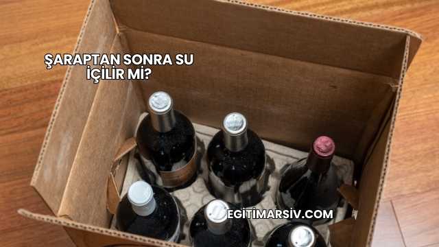 Şaraptan Sonra Su İçilir mi?