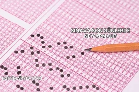 Sınava Son Günlerde Ne Yapmalı?