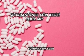 Spordan Önce Ağrı Kesici İçilir mi?