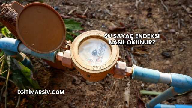 Su Sayaç Endeksi Nasıl Okunur?