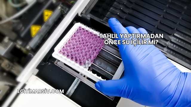 Tahlil Yaptırmadan Önce Su İçilir mi?