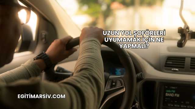 Uzun Yol Şoförleri Uyumamak İçin Ne Yapmalı?