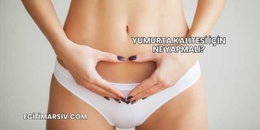 Yumurta Kalitesi İçin Ne Yapmalı?