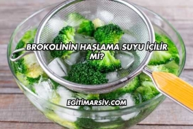Brokolinin Haşlama Suyu İçilir mi?