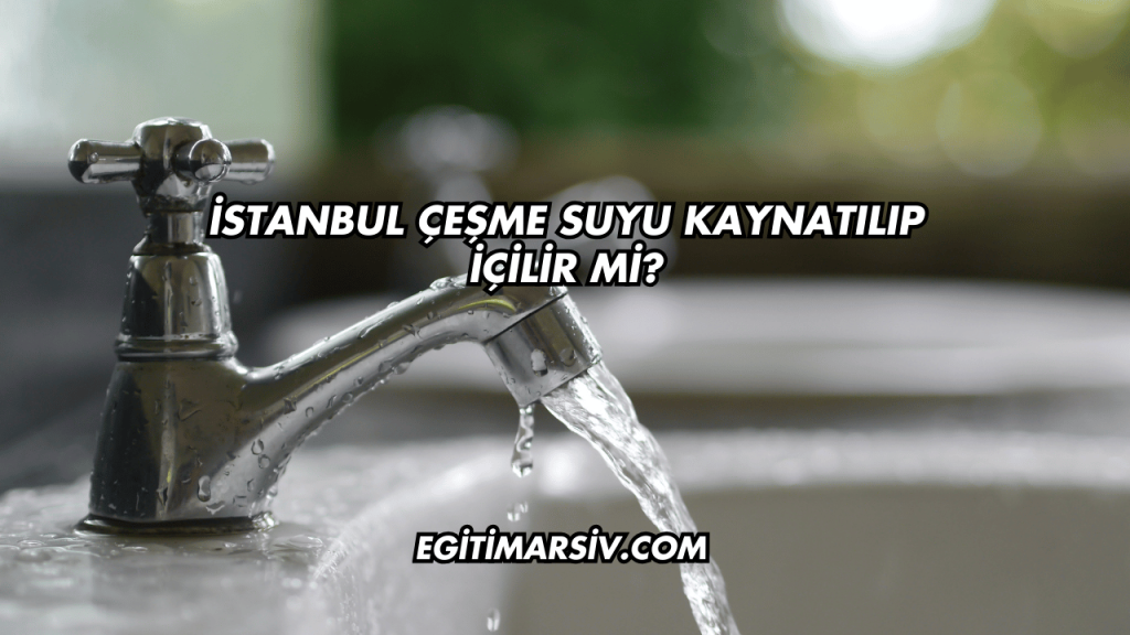 İstanbul Çeşme Suyu Kaynatılıp İçilir mi?