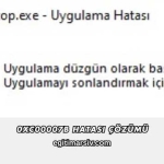 0xc00007b Hatası Çözümü