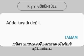 Ağda Kayıtlı Değil Hatası Çözümü