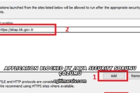 Application Blocked By Java Security Sorunu Çözümü
