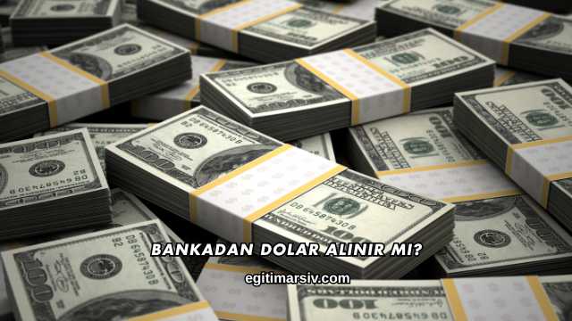 Bankadan Döviz Alınır mı?
