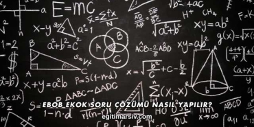 Ebob Ekok Soru Çözümü Nasıl Yapılır?