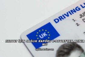 Ehliyet İçin Sağlık Raporu E-Devlet'ten Alınır mı?