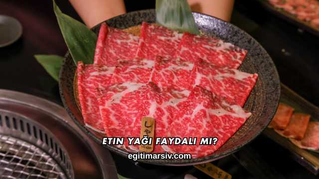 Etin Yağı Faydalı mı?