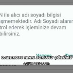 Gardrops Iban Sorunu Çözümü