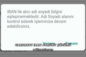 Gardrops Iban Sorunu Çözümü