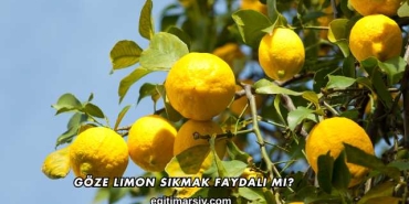 Göze Limon Sıkmak Faydalı mı?