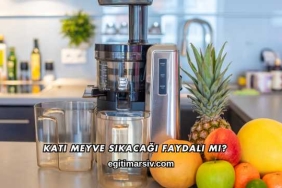 Katı Meyve Sıkacağı Faydalı mı?