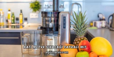 Katı Meyve Sıkacağı Faydalı mı?