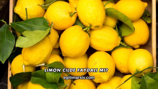 Limon Cilde Faydalı mı?