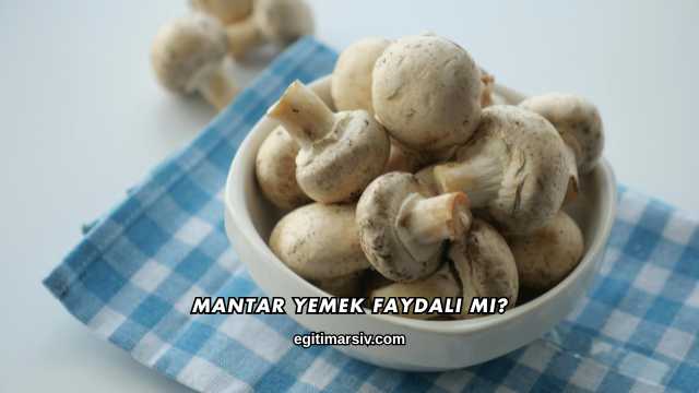 Mantar Yemek Faydalı mı?