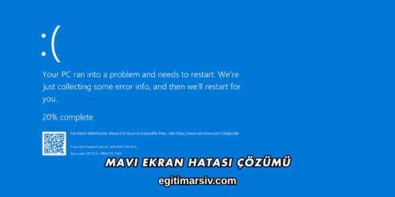 Mavi Ekran Hatası Çözümü