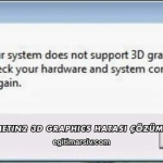 Metin2 3D Graphics Hatası Çözümü