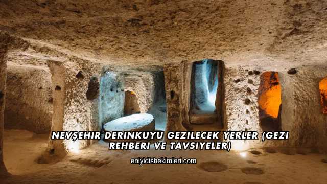 Nevşehir Derinkuyu Gezilecek Yerler (Gezi Rehberi ve Tavsiyeler)