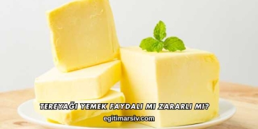Tereyağı Yemek Faydalı mı Zararlı mı?