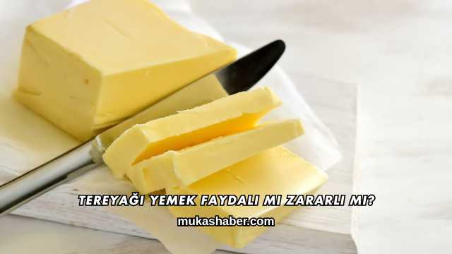 Tereyağı Yemek Faydalı mı Zararlı mı?