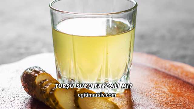 Turşu Suyu Faydalı mı?