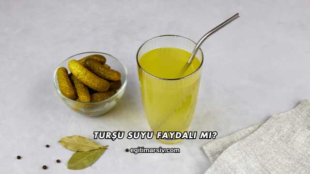 Turşu Suyu Faydalı mı?