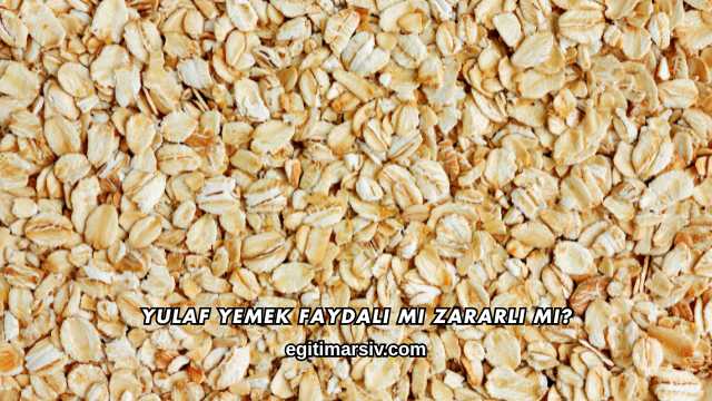 Yulaf Yemek Faydalı mı Zararlı mı?