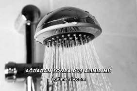 Ağdadan Sonra Duş Alınır mı?