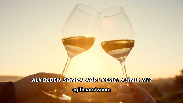 Alkolden Sonra Ağrı Kesici Alınır mı?