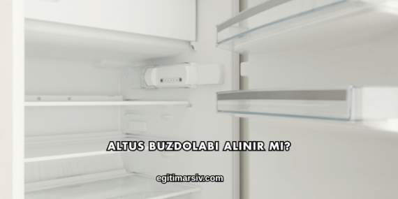 Altus Buzdolabı Alınır mı?