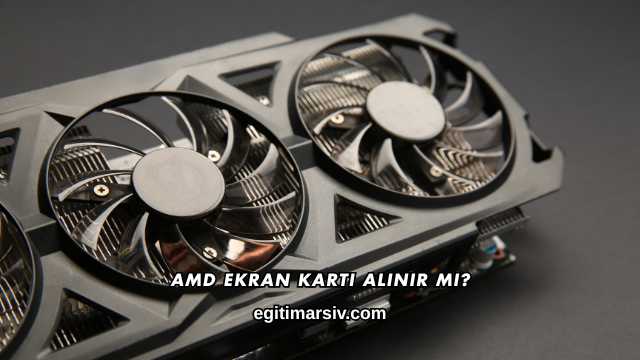Amd Ekran Kartı Alınır mı?