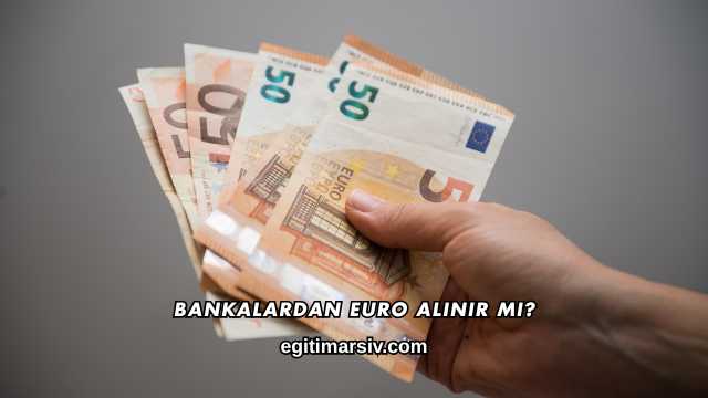 Bankalardan Euro Alınır mı?