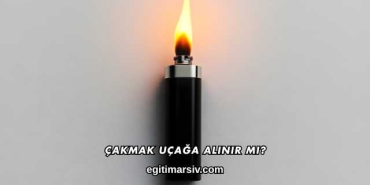 Çakmak Uçağa Alınır mı?