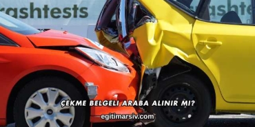 Çekme Belgeli Araba Alınır mı?