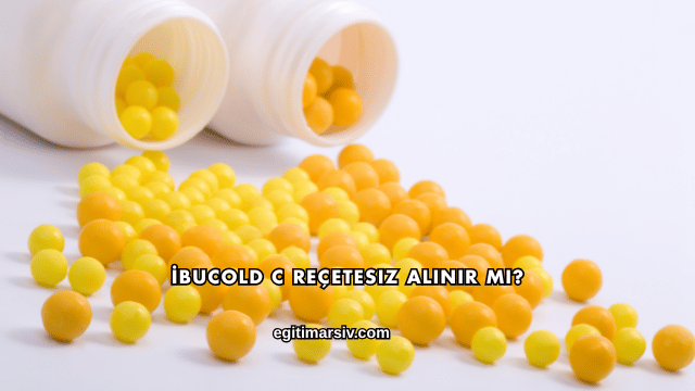 İbucold C Reçetesiz Alınır mı?