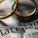 İmam Nikahında Abdest Alınır mı?