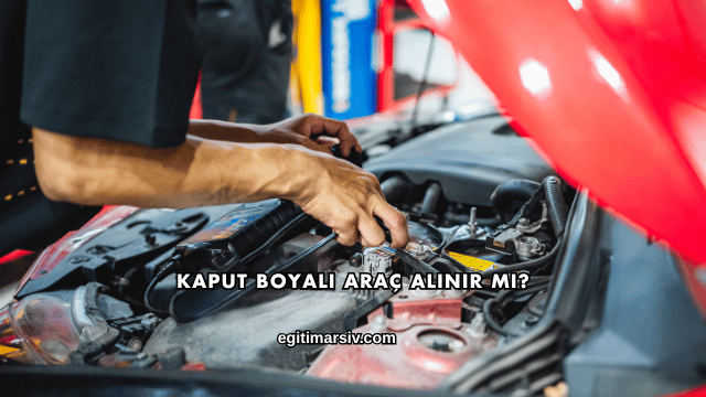 Kaput Boyalı Araç Alınır mı?