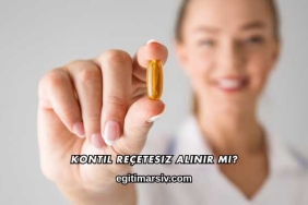 Kontil Reçetesiz Alınır mı?