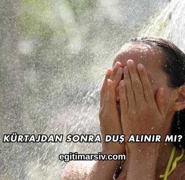 Kürtajdan Sonra Duş Alınır mı?