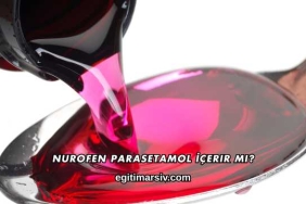 Nurofen Parasetamol İçerir mi?