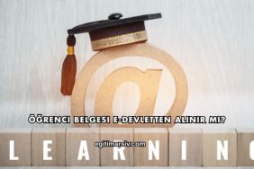 Öğrenci Belgesi E-Devletten Alınır mı?