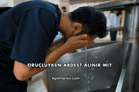 Oruçluyken Abdest Alınır mı?