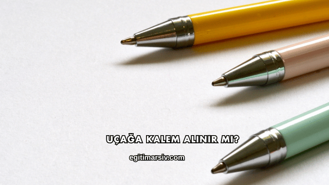 Uçağa Kalem Alınır mı?