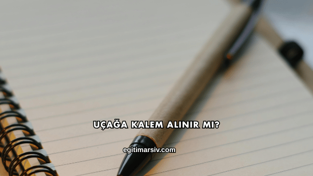 Uçağa Kalem Alınır mı?